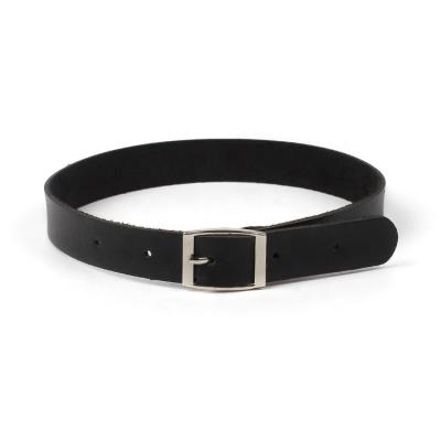 China Fashionable Gothic Choker Necklace Style PU Leather Stylish Black Punk Collar for sale