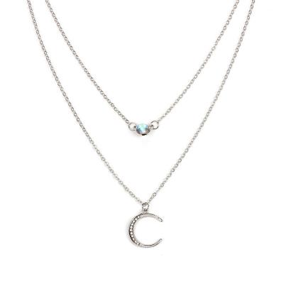 China Amazon Jewelry CLASSIC Hot Selling Moon Choker Pendant Necklace For Women for sale