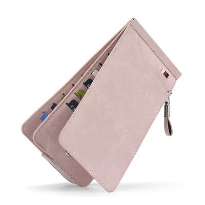 China PU Leather Waterproof Women Wallets Card Holder Zipper Long Purse Travel Fashion Wallet for sale