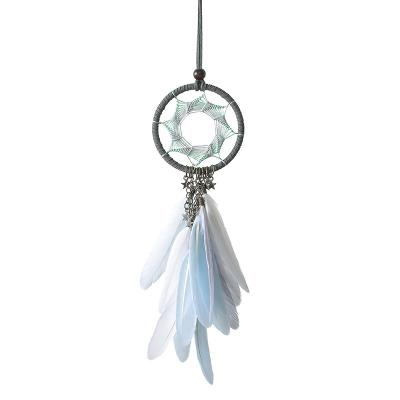 China India Feather Macrame Dreamcatcher Hanging Accessories Mini Dream Catcher For Car for sale