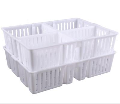 China White Plastic Farms Day Old Chick Crate Chick Transport Crate With Compartments For Chick Sales en venta