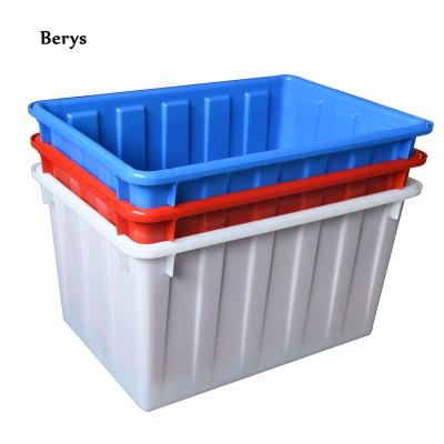 China 50 Liter Sustainable Plastic Square Container With Lid For Water Storage Tank for sale