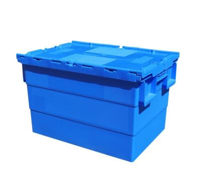 China Solid Box Logistics Transport Packaging Plastic Box With Lid Turnover Box for sale