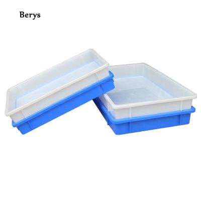 China Recycled Stackable Materials Organizer Food Grade Plastic Box Food Packing Container Square Box Household Plastic Items Te koop