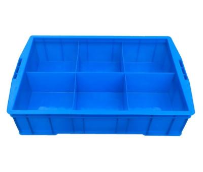 中国 Plastic Warehouse Room Box Storage Industrial Plastic Part Bin with Divider for Hardware and Spare Parts 販売のため