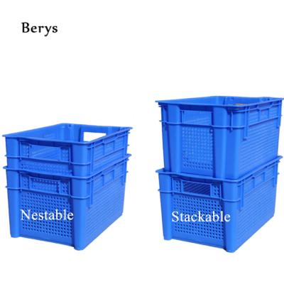 China Food Grade Plastic Vegetable Storage Basket Fruit Storage Mesh Basket Viable Shopping Storage Plastic Basket Te koop