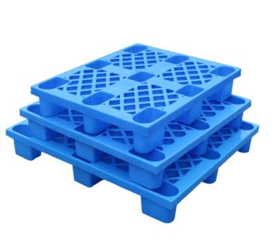 China 1200x800x140mm Single Faced 1208 Lightweight Plastic Pallet 48x40 Euro HDPE Anti Slip Pallets for sale