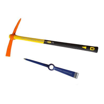 China Steel Pickaxe with fiberglass handle for sale