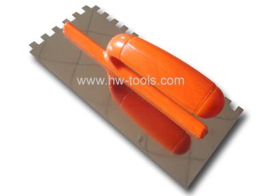 China Stainless steel Plastering trowel with teeth HW02212 for sale