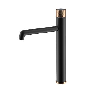 China Sense Faucets Classic Sanitary Faucet Brass Push Switch Lead Free Black Gold for sale