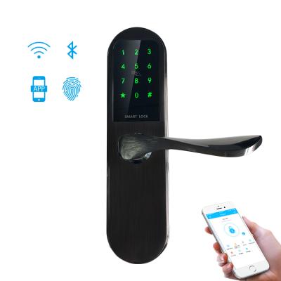 China Security Door Hotel Card Access Door Lock Magnetic Keyless System NFC Password Card Swipe Smart Door Lock for sale