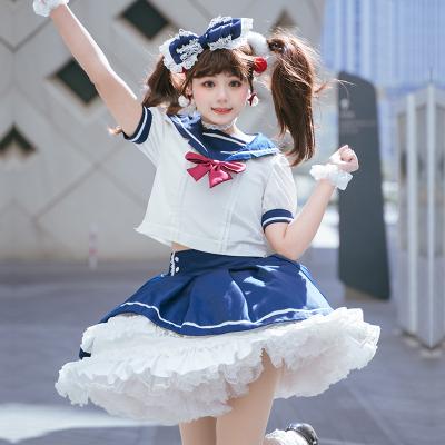 China Polyester Navy Sailor Cosplay JK Edge Lolita Dress Sweet Cute Uniform For Women Girls Ladies for sale