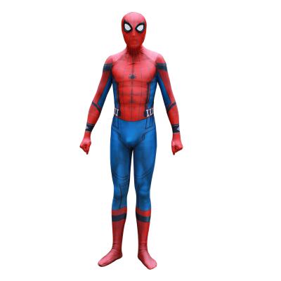 China Homecoming Spider-man Cosplay Inflatable Costume 3D Printed Homecoming Spandex Costume Halloween Jumpsuit For Adult/Kids Plus Size for sale