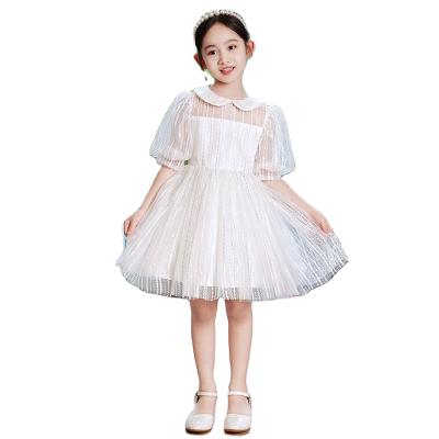 China Breathable Embroidery 2-12 Year Birthday Dress for Girl Clothes Bow Princess Kids Vestidos Dress Baptism Dress for sale