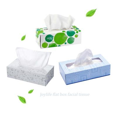 China Cheap Natural Recycled Facial Tissue Box Tissue Box Wholesale Tissue Paper Rolls Box China Manufacturer for sale