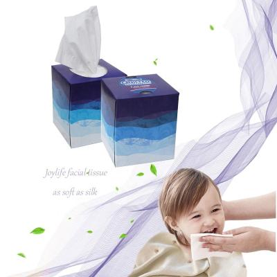 China Comfortable 2ply package high quality virgin bamboo soft box fold box tissue z facial tissue for sale