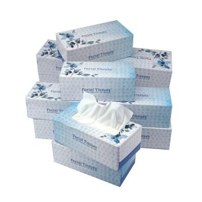 China Custom Folding Tissue Box Factory Direct Sale Z Tissue Paper Towel 2 Layer Paper Box Facial Tissue for sale