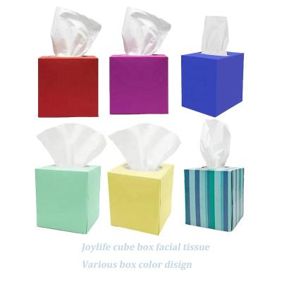 China Ultra Soft White Box Tissue Facial Tissues Making Box Tissue Cube Box Paper Facial Tissue 2ply Z Ply Paper Towels for sale