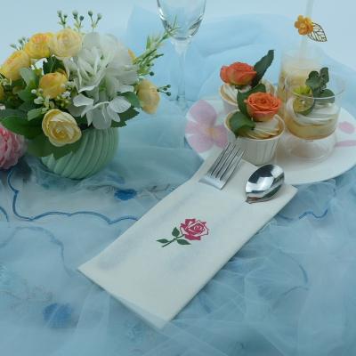 China China Wholesale Soft White Customized Luxury Table Party Paper Napkins Biodegradable Napkins Cleansing Dinner Napkin for sale