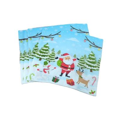 China Wholesale Christmas White Disposable Paper Napkin Paper Dinner Hot Selling Personal Napkins for sale