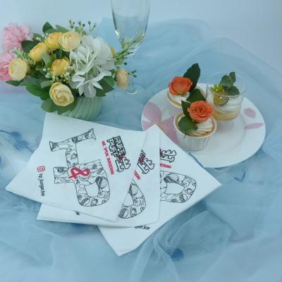 China New Arrival Printed Paper Towels Coreless Custom Towels Square Kitchen Paper Towels for sale