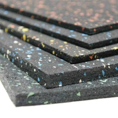 China office modern elastic gymnasium workshop rubber floor tiles/flooring mat garage rubber flooring for sale