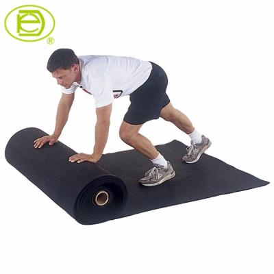 China New Type Gymnasium Thin Rubber Plastic Mat Roll For Flooring for sale