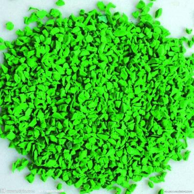 China Children Playground Green Color EPDM Rubber Granules for sale