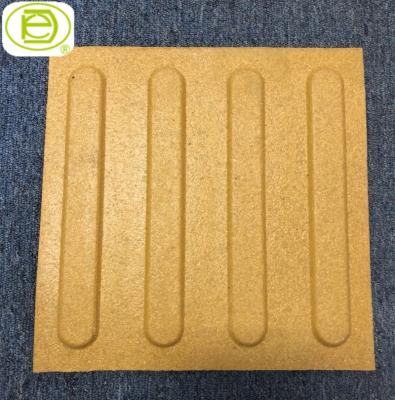 China sotf and flexible rubber guiding warning floor blind touch mat 300mm*300mm for sale