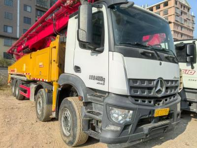 China Mercedes Benz 56 Meter Pump Truck Hergestellt am 31. April 2021 Max theoretische Leistung von 180m3/h zu verkaufen