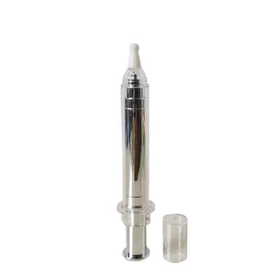 China 10ML Airless Gold Airless Syringe Bottle Syringe Bottle Gold Hyaluronic Acid Essence Hyaluronic Acid Essence Packaging AS Empty Vape Tube for sale