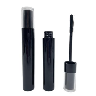 China 6ml Mascara Wand Cosmetic Empty Tubes Round Black Messy Hair Container Private Label Eyelash Cleansing Cream Vial Liquid Plastic Bottle for sale