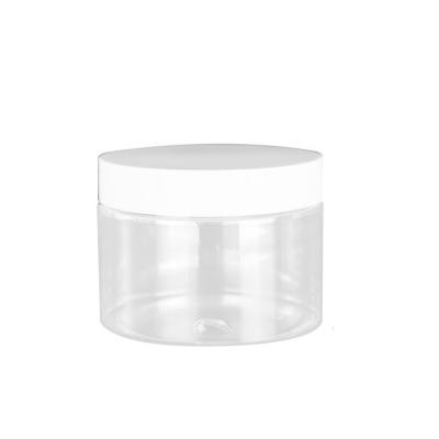 China Wide Mouth Jar Transparent Mouth Jar 10oz Empty Cosmetics Cream Hair Wax Packaging Container Diameter 83MM Clear Plastic PET Jar Bottle 250ML 280ML 350ML for sale