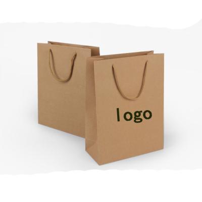 China China Factory Handled Cheap Recycled Custom Printed Brown Kraft Paper Bags for sale