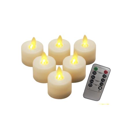 China Birthdays Timed Tea Lights with Long Lasting Batteries, LED Tea Light Flameless Flickering Candles for Home Decor for sale