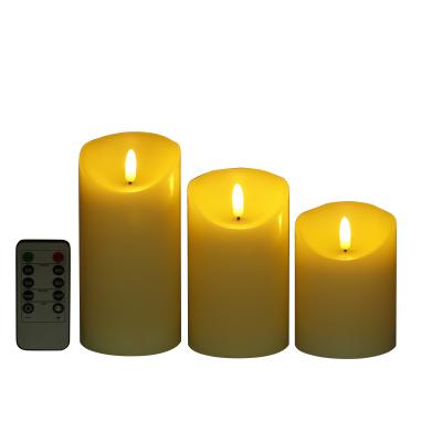 China Real Birthdays 3D Bullet Head Flame Wick Candle Lighting DIY Making Key Battery LED Candle Lights Sets For Christmas Gift for sale