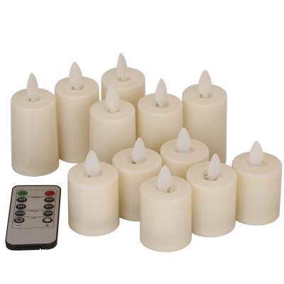 China High Quality Flameless Birthday Candle 3D Battery Lighting Paraffin Wax Dangle LED Candle With Timer Tea Lights Candle for sale