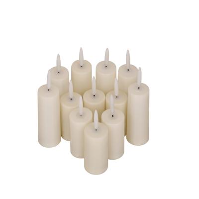 China 3D Birthdays Bullet Wick Candle Flameless Battery Lighting Paraffin Wax LED Candle For Party Decoration Candles for sale