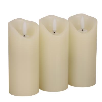 China Ivory White Ivory White Battery Candle Lightings Candle Holder Birthdays OEM&ODM LED Candle Holder 3D Flame Room Decor for sale