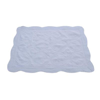 China Wholesale custom cotton polyester/polyester/cotton monogram cotton comfortable light blue baby comforter for sale