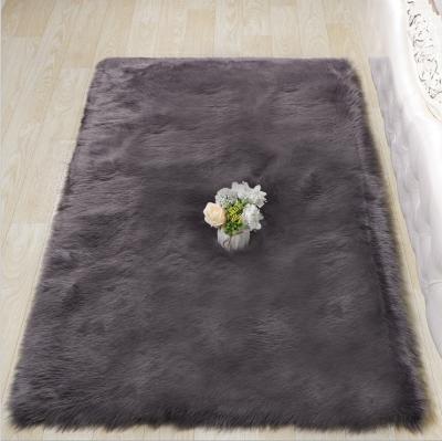 China Washable Washable Nordic Plush Carpet Long Hair Bedside Mat Carpet Carpet Living Room Bedroom Silk Hair Thickened Tea Table Can Be Customized for sale