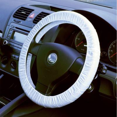 China Good Quality Disposable Disposable Wheel Cover Plastic Car Steering Wheel Clearance Or White Color for sale