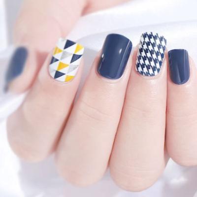 China Nail DIY Popular Removable Artificial Nail Heads Art Artificial Fingernails False Nails Popular Beauty Nail Stickers for sale