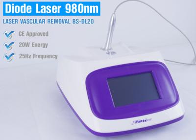 China Máquina vascular da remoção do sangue vermelho, laser do diodo do poder superior 980nm para a veia da aranha à venda