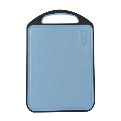 China Viable in wheat common single plastic blue cutting board best eco design chopper for meat with L shaped handle for sale