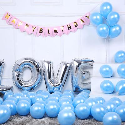 China Gift Toy The Gift Toy New Arrival Alloy Bead Chrome 12 in. thick colors solid chrome latex balloon for sale