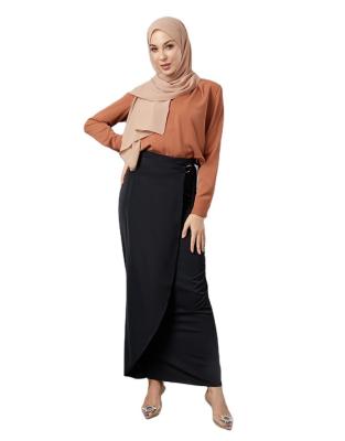 China Wholesale Fashionable Modest Women Clothing Long Maxi Islamic Wear Breathable Skirt For New Muslim Women Ladies Office Elegant Skirts for sale