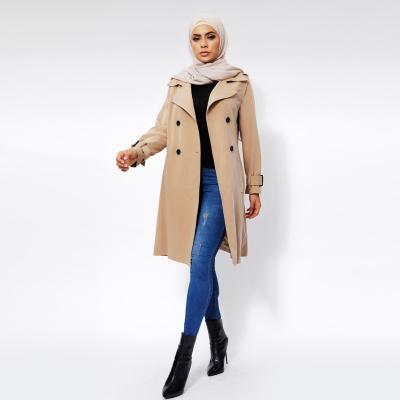 China Factory New Design Plus Size Breathable Cross Casual Women's Long Coats for sale