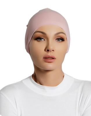 China Muslim Inner Hijab Cotton Soft Hijab Undercap for Women Bandana Hijab Undercaps Hundred Colors Open Hats for sale