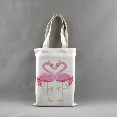 China Beautiful Recyclable Calico Printed Cotton Canvas Tote Retail Bag For Gift Shopping for sale